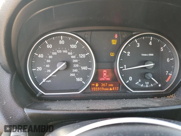 2011 BMW 1 Series 128i with VIN WBAUP9C5XBVF46514, listed as a Copart auction lot 85461494 with 155,919 mi miles and Clean title. Bid and sale history available at DreamBid. Image 9.