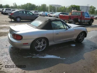 2005 Mazda MX-5 Miata LS with VIN JM1NB353X50410512, listed as a Copart auction lot 59663705 with 111,767 mi miles and Salvage title. Bid and sale history available at DreamBid. Image 3.