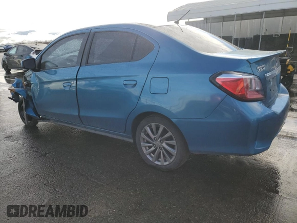 2021 Mitsubishi Mirage ES with VIN ML32FUFJXMHF01456, listed as a Copart auction lot 44210695 with 88,756 mi miles and Salvage title. Bid and sale history available at DreamBid. Image 2.