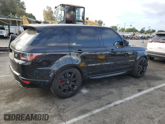 2019 Land Rover Range Rover Sport HSE Dynamic with VIN SALWV2SVXKA419141, listed as a Copart auction lot 79052744 with 58,605 mi miles and Salvage Title. Bid and sale history available at carsss.com. Image 3.