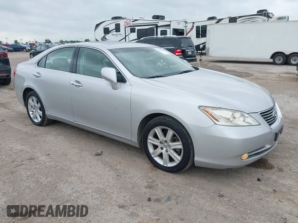2007 Lexus ES 350 with VIN JTHBJ46G172112854, listed as a IAAI auction lot 42127021 with 177,660 mi miles. Bid and sale history available at carsss.com. Image 1.