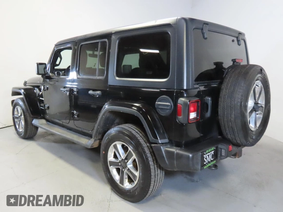 2023 Jeep Wrangler Sahara with VIN 1C4HJXEN5PW529691, listed as a Copart auction lot 44383855 with 12,779 mi miles and Clean Title. Bid and sale history available at carsss.com. Image 4.