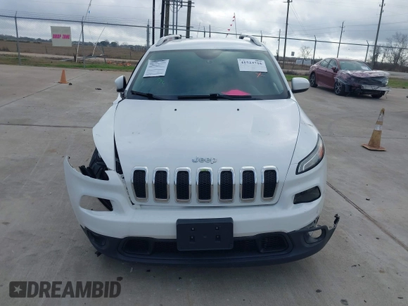 2016 Jeep Cherokee Latitude with VIN 1C4PJMCB1GW340605, listed as a IAAI auction lot 41523716 with 74,080 mi miles. Bid and sale history available at carsss.com. Image 12.