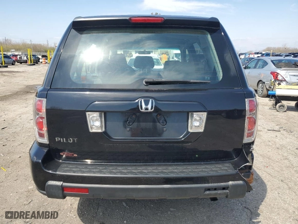 2007 Honda Pilot LX with VIN 5FNYF28107B021596, listed as a Copart auction lot 51256235 with 176,391 mi miles and Clean Title. Bid and sale history available at carsss.com. Image 6.