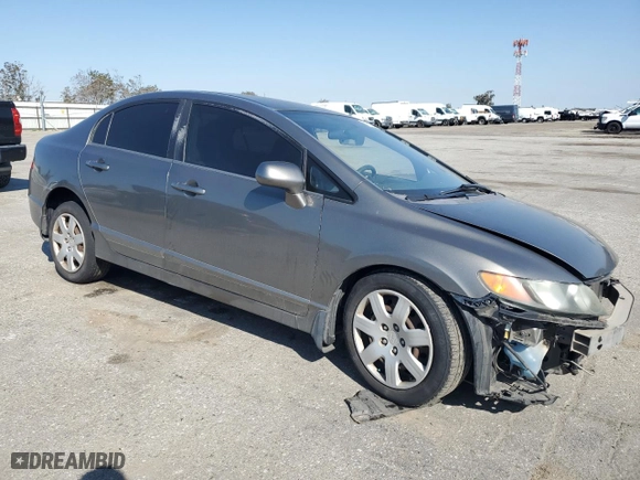 2007 Honda Civic Sdn LX with VIN 2HGFA16507H308003, listed as a Copart auction lot 50536505 with 192,554 mi miles and Salvage Title. Bid and sale history available at carsss.com. Image 4.