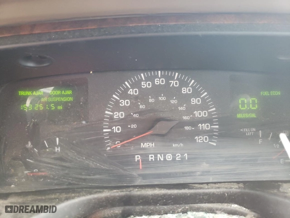 2002 Lincoln Town Car Executive with VIN 1LNHM81W32Y663460, listed as a Copart auction lot 72064874 with 153,251 mi miles and Salvage Title. Bid and sale history available at carsss.com. Image 9.