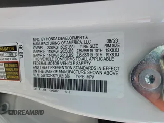 2023 Acura RDX with VIN 5J8TC2H37PL021386, listed as a Copart auction lot 44614815 with 17,725 mi miles and Salvage Title. Bid and sale history available at carsss.com. Image 12.