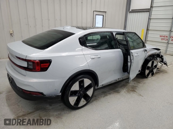 2023 Polestar 2 with VIN YSMED3KA7PL114169, listed as a Copart auction lot 72011064 with Not Provided miles and Salvage Title. Bid and sale history available at carsss.com. Image 3.