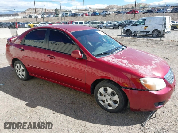 2008 Kia Spectra EX with VIN KNAFE121385509258, listed as a IAAI auction lot 41775275 with 174,102 mi miles. Bid and sale history available at carsss.com. Image 13.