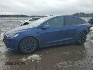 2023 Tesla Model X with VIN 7SAXCDE50PF430739, listed as a Copart auction lot 43069745 with 13,942 mi miles and Salvage Title. Bid and sale history available at DreamBid. Image 1.