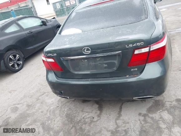 2009 Lexus LS 460 with VIN JTHCL46F895002634, listed as a IAAI auction lot 41345700 with NaN miles. Bid and sale history available at carsss.com. Image 15.