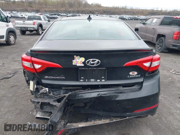 2016 Hyundai Sonata Sport with VIN 5NPE34AF6GH346509, listed as a IAAI auction lot 42082345 with 93,822 mi miles and . Bid and sale history available at DreamBid. Image 6.