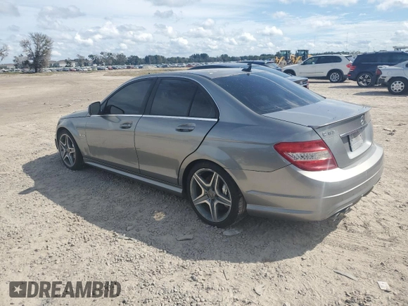 2009 Mercedes-Benz C 63 AMG with VIN WDDGF77XX9F217502, listed as a Copart auction lot 72750794 with 188,025 mi miles and Salvage Title. Bid and sale history available at DreamBid. Image 2.