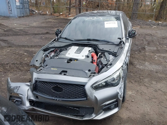 2015 Infiniti Q50 with VIN JN1BV7AR8FM401199, listed as a IAAI auction lot 41997546 with 86,017 mi miles. Bid and sale history available at carsss.com. Image 12.