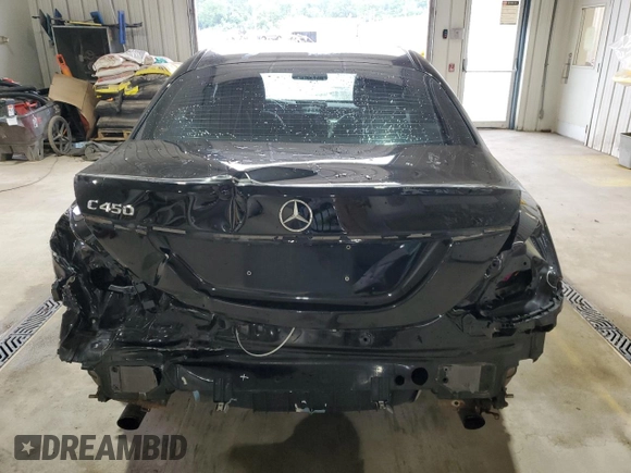 2016 Mercedes-Benz C 450 AMG with VIN 55SWF6EB4GU124353, listed as a Copart auction lot 61835685 with 85,125 mi miles and Salvage title. Bid and sale history available at DreamBid. Image 6.