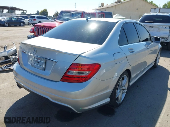 2014 Mercedes-Benz C 250 Sport with VIN WDDGF4HB5EA948430, listed as a IAAI auction lot 42709616 with 104,235 mi miles and . Bid and sale history available at DreamBid. Image 4.
