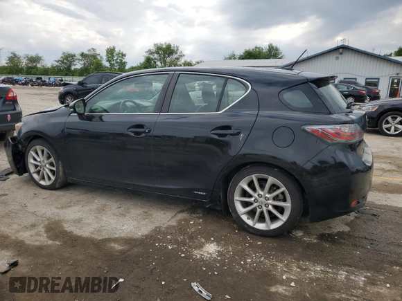 2011 Lexus CT 200h with VIN JTHKD5BH0B2026049, listed as a Copart auction lot 58810165 with 149,339 mi miles and Salvage title. Bid and sale history available at DreamBid. Image 2.