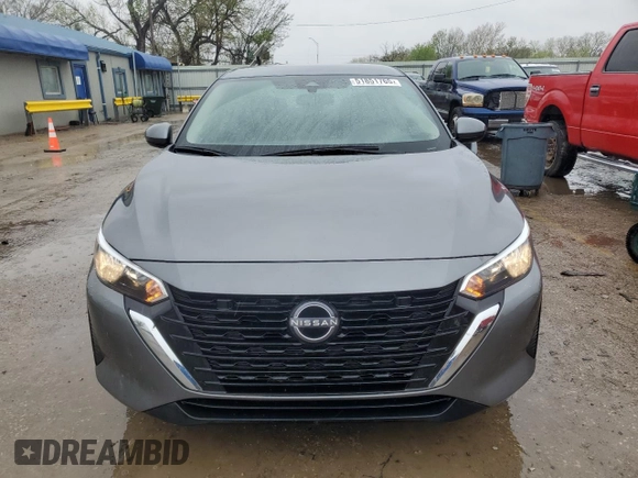 2024 Nissan Sentra S with VIN 3N1AB8BVXRY267318, listed as a Copart auction lot 51851765 with 9,635 mi miles and Salvage Title. Bid and sale history available at DreamBid. Image 5.