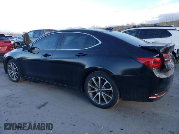 2015 Acura TLX Advance with VIN 19UUB3F70FA006953, listed as a Copart auction lot 85293364 with 92,015 mi miles and Salvage title. Bid and sale history available at DreamBid. Image 2.