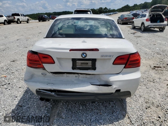2013 BMW 3 Series 328i with VIN WBADW3C52DJ526622, listed as a Copart auction lot 61835555 with 42,342 mi miles and Salvage title. Bid and sale history available at DreamBid. Image 6.