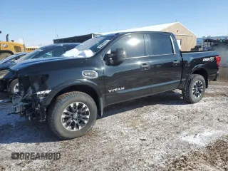 2017 Nissan Titan SV with VIN 1N6AA1E58HN554233, listed as a Copart auction lot 45388595 with 83,813 mi miles and Salvage Title. Bid and sale history available at DreamBid. Image 1.