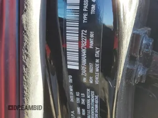 2019 Alfa Romeo Giulia z VIN ZARFAMAN4K7622772, wystawiony jako Copart lot #55380795 z przebiegiem Nie podano mil oraz Szkody całkowita. Historia ofert i sprzedaży dostępna na DreamBid. Obrazek 13.