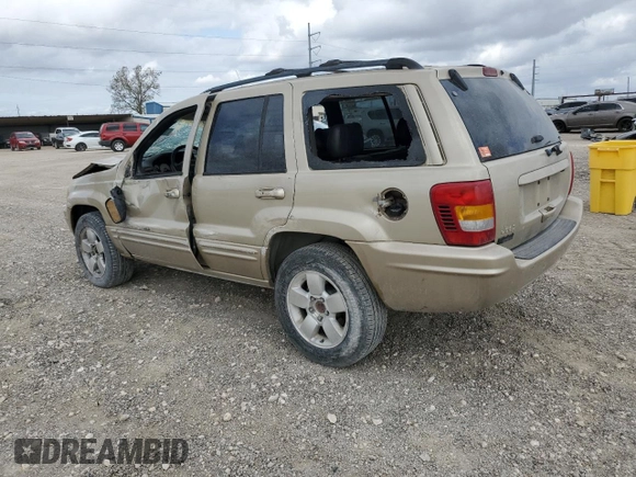 2001 Jeep Grand Cherokee Limited with VIN 1J4GX58S31C615097, listed as a Copart auction lot 78410074 with 207,382 mi miles and Salvage Title. Bid and sale history available at DreamBid. Image 2.