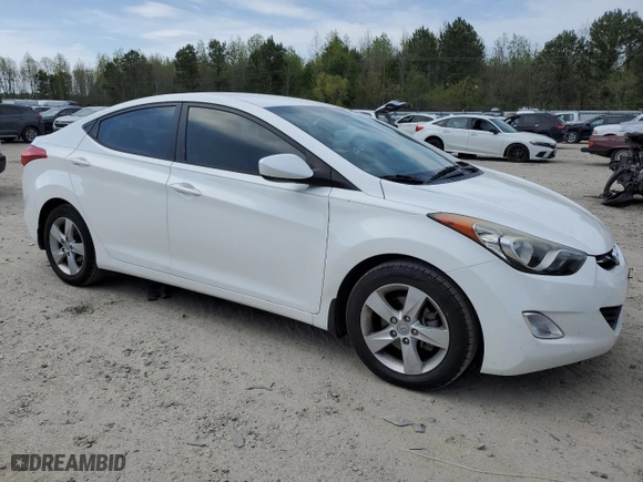 2013 Hyundai Elantra GLS with VIN 5NPDH4AE0DH262332, listed as a Copart auction lot 52781375 with 123,826 mi miles and Salvage Title. Bid and sale history available at carsss.com. Image 4.