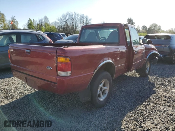 1998 Ford Ranger XL with VIN 1FTYR10C5WPA62518, listed as a Copart auction lot 53660105 with 256,060 mi miles and Salvage title. Bid and sale history available at DreamBid. Image 3.