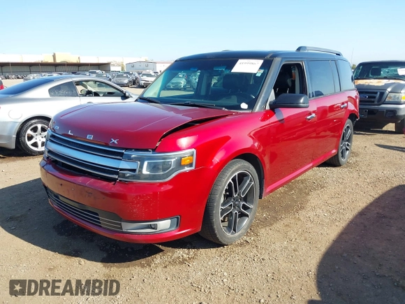 2014 Ford Flex Limited with VIN 2FMGK5D84EBD39853, listed as a IAAI auction lot 41999867 with 156,433 mi miles. Bid and sale history available at carsss.com. Image 2.