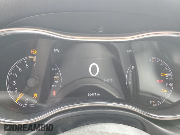 2014 Jeep Grand Cherokee Limited with VIN 1C4RJFBG1EC482159, listed as a Copart auction lot 52017095 with 86,471 mi miles and Salvage Title. Bid and sale history available at DreamBid. Image 9.