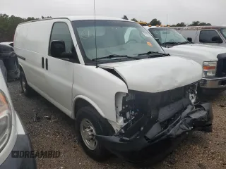 2020 Chevrolet Express Cargo Van with VIN 1GCWGAFG3L1147914, listed as a Copart auction lot 53175095 with 187,747 mi miles and Salvage Title. Bid and sale history available at carsss.com. Image 4.