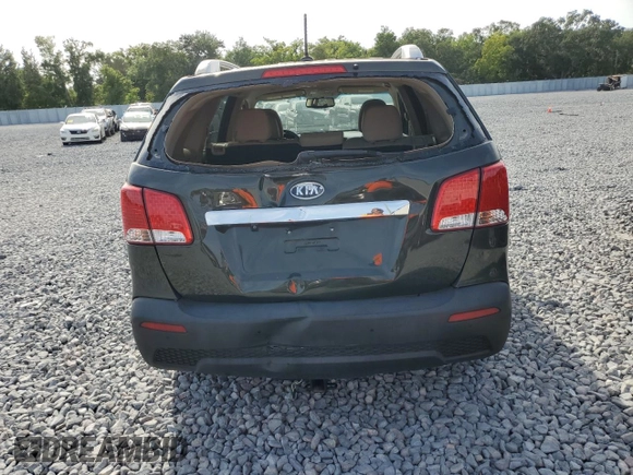 2012 Kia Sorento LX with VIN 5XYKT3A60CG279615, listed as a Copart auction lot 52877795 with 120,159 mi miles and Salvage Title. Bid and sale history available at carsss.com. Image 6.