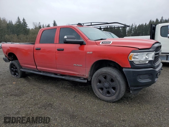 2021 Ram 3500 Tradesman with VIN 3C63R3GJ2MG623731, listed as a Copart auction lot 43449385 with 64,609 mi miles and Salvage Title. Bid and sale history available at carsss.com. Image 4.