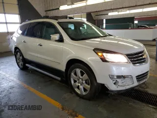 2017 Chevrolet Traverse Premier with VIN 1GNKVJKD9HJ323573, listed as a Copart auction lot 47607905 with 82,051 mi miles and Salvage Title. Bid and sale history available at DreamBid. Image 4.