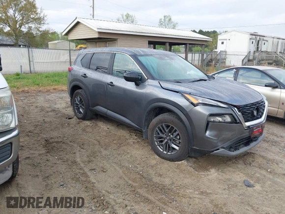 2023 Nissan Rogue S with VIN 5N1BT3AA7PC937683, listed as a IAAI auction lot 41918362 with 58,812 mi miles. Bid and sale history available at carsss.com. Image 1.