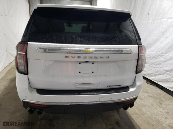 2022 Chevrolet Suburban Premier with VIN 1GNSKFKD5NR291546, listed as a Copart auction lot 51577074 with 47,656 mi miles. Bid and sale history available at carsss.com. Image 6.