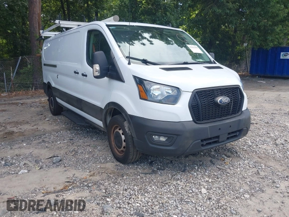 2023 Ford Transit Cargo z VIN 1FTYE1Y82PKA83403, wystawiony jako IAAI lot #42621450 z przebiegiem 44 617 mil mil oraz . Historia ofert i sprzedaży dostępna na DreamBid. Obrazek 1.