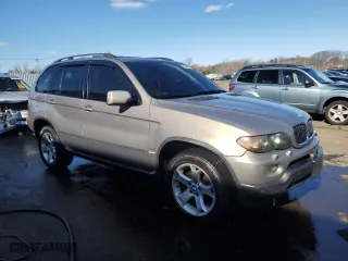 2006 BMW X5 3.0i with VIN 5UXFA13576LY44904, listed as a Copart auction lot 52698065 with 233,330 mi miles and Salvage Title. Bid and sale history available at carsss.com. Image 4.