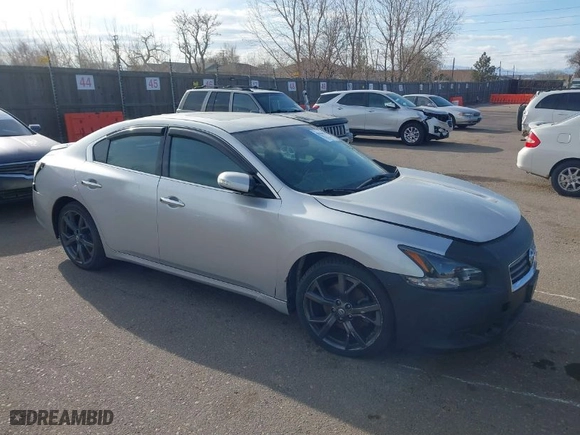 2014 Nissan Maxima 3.5 SV with VIN 1N4AA5APXEC485463, listed as a IAAI auction lot 41558878 with 1 miles. Bid and sale history available at carsss.com. Image 1.