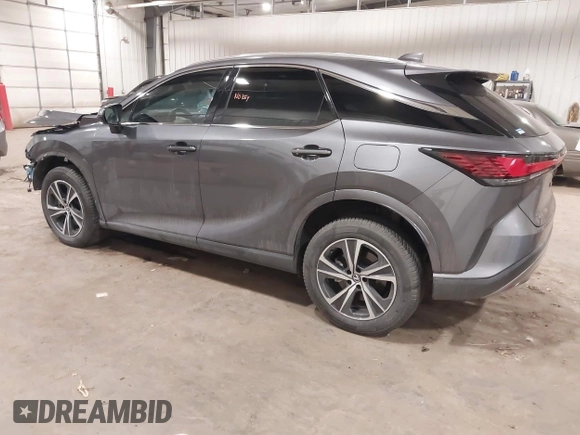 2023 Lexus RX with VIN 2T2BAMBA3PC001156, listed as a IAAI auction lot 41232845 with 27,186 mi miles. Bid and sale history available at carsss.com. Image 3.