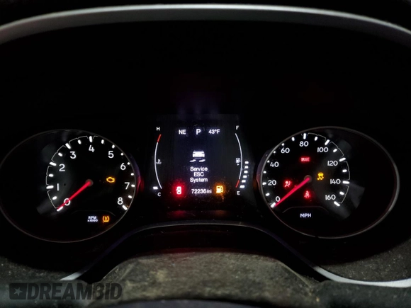 2017 Jeep Compass Latitude с VIN 3C4NJDBB6HT693440, выставлен на аукционе Copart как лот 87587755 с пробегом 72 236 миль миль и Списание • Salvage title. История ставок и продаж доступна на DreamBid. Изображение 9.