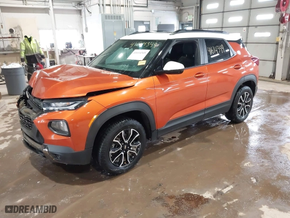 2022 Chevrolet TrailBlazer ACTIV with VIN KL79MSSL4NB143637, listed as a IAAI auction lot 41614349 with 42,991 mi miles. Bid and sale history available at carsss.com. Image 17.
