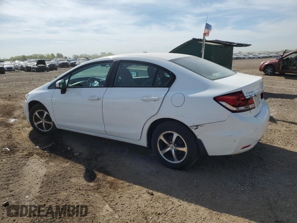 2015 Honda Civic SE z VIN 19XFB2F74FE119108, wystawiony jako Copart lot #56248155 z przebiegiem Nie podano mil oraz Szkoda całkowita • Salvage title. Historia ofert i sprzedaży dostępna na DreamBid. Obrazek 2.