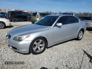 2005 BMW 5 Series 530i with VIN WBANA73595CR58706, listed as a Copart auction lot 49981905 with 139,824 mi miles and Salvage Title. Bid and sale history available at carsss.com. Image 1.