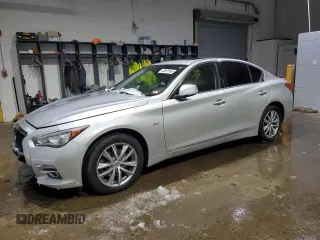 2016 Infiniti Q50 3.0t Premium with VIN JN1EV7AR2GM343718, listed as a Copart auction lot 45091965 with 55,779 mi miles and Salvage Title. Bid and sale history available at carsss.com. Image 1.