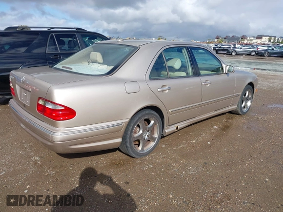 2002 Mercedes-Benz E 320 with VIN WDBJF70J02B430721, listed as a IAAI auction lot 41785294 with 199,416 mi miles and . Bid and sale history available at DreamBid. Image 4.