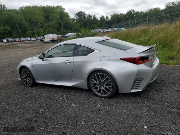 2015 Lexus RC 350 with VIN JTHSE5BC3F5003029, listed as a Copart auction lot 65398434 with 91,965 mi miles and Salvage Title. Bid and sale history available at carsss.com. Image 2.