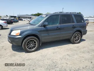 2005 Honda Pilot EX-L z VIN 2HKYF18635H500681, wystawiony jako Copart lot #57963785 z przebiegiem 147 056 mil mil oraz Czysty tytuł • Clean title. Historia ofert i sprzedaży dostępna na DreamBid. Obrazek 1.