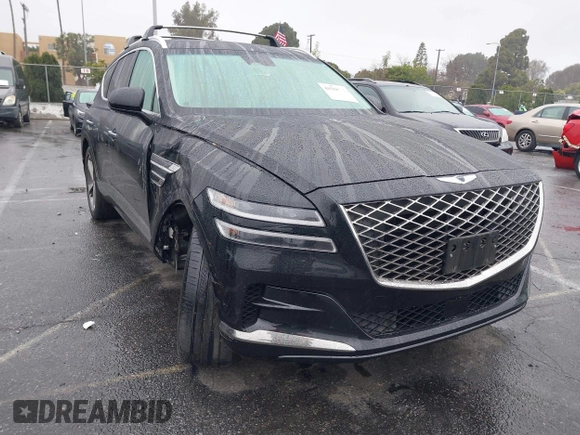 2022 Genesis GV80 Advanced Plus with VIN KMUHCESCXNU078815, listed as a IAAI auction lot 41558532 with 35,424 mi miles and . Bid and sale history available at DreamBid. Image 1.